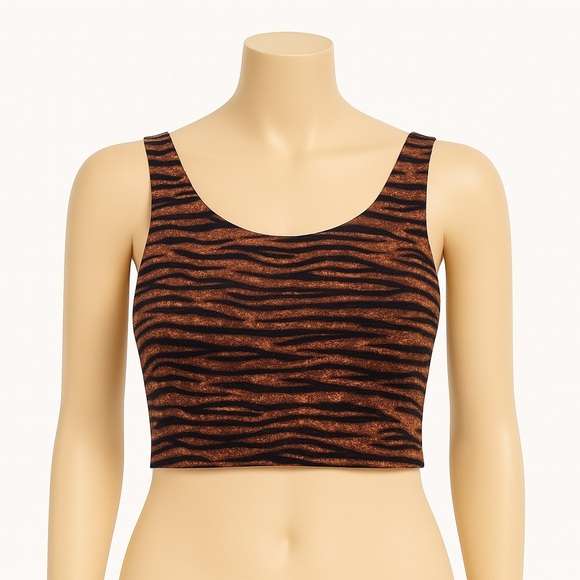 Savage X Fenty Tiger Print Women's  bra top size Large - Picture 1 of 5
